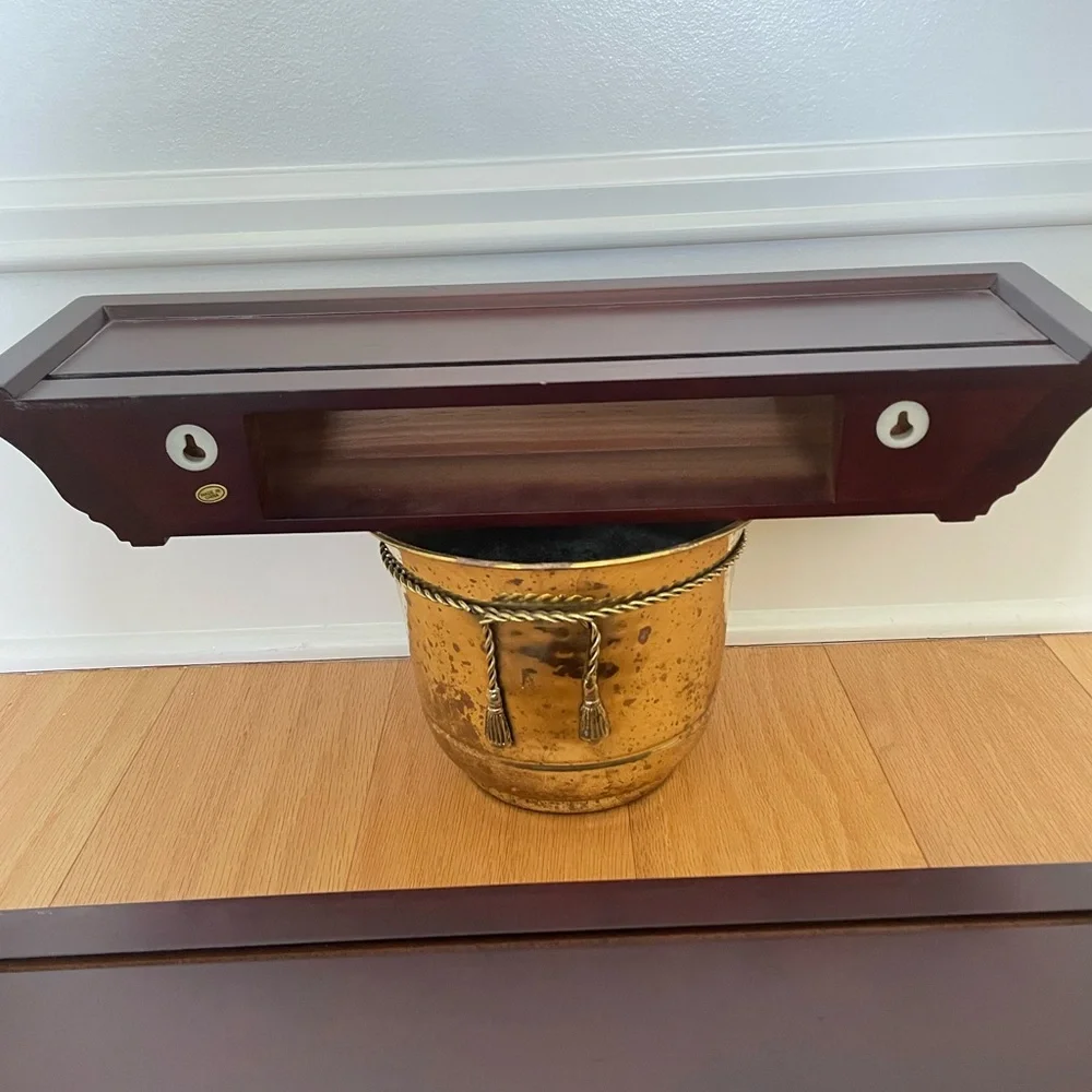 Floating Faux Wood Wall Shelf (1) 18x5x3 1 cherry Display Shelf